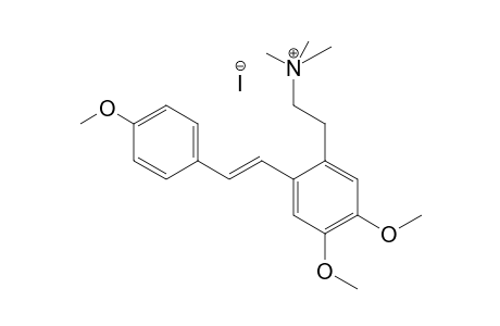 (2-[4,5-dimethoxy-2-[2-(4-methoxy-phenyl)-vinyl]-phenyl]-ethyl)-trimethyl-ammonium iodide