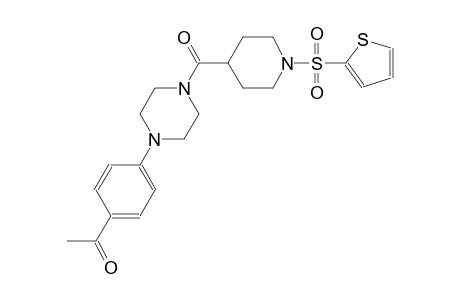 1-[4-(4-{[1-(2-thienylsulfonyl)-4-piperidinyl]carbonyl}-1-piperazinyl)phenyl]ethanone