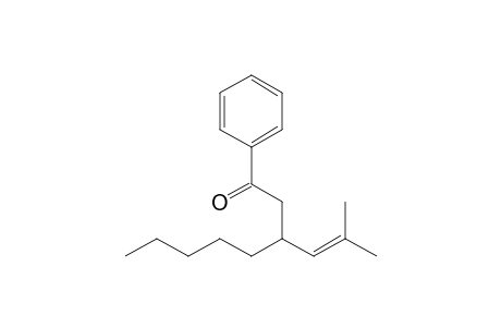 3-(2-Methylprop-1-en-1-yl)-1-phenyloctan-1-one