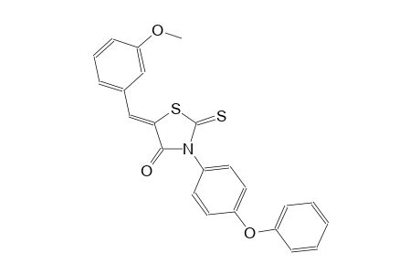 (5Z)-5-(3-methoxybenzylidene)-3-(4-phenoxyphenyl)-2-thioxo-1,3-thiazolidin-4-one