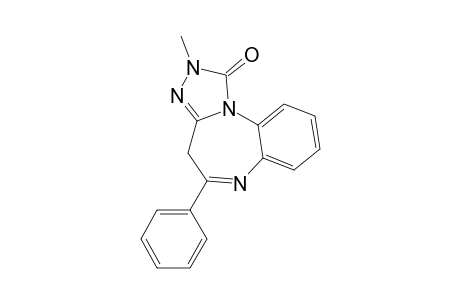 2-Methyl-5-phenyl-4H-[1,2,4]triazolo[4,3-a][1,5]benzodiazepin-1-one