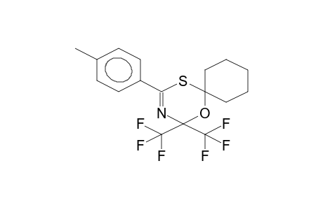 6,6-BIS(TRIFLUOROMETHYL)-4-(4-METHYLPHENYL)-2,2-CYCLOHEXANO-6H-1,3,5-OXATHIAZINE