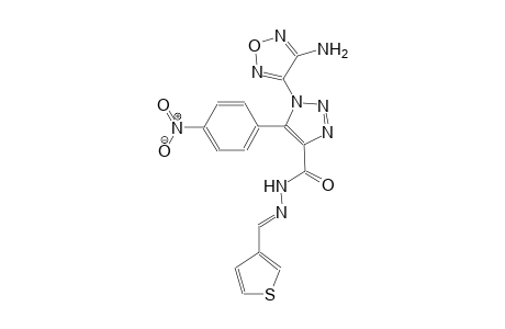 1-(4-amino-1,2,5-oxadiazol-3-yl)-5-(4-nitrophenyl)-N'-[(E)-3-thienylmethylidene]-1H-1,2,3-triazole-4-carbohydrazide