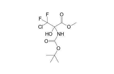 2-(tert-butoxycarbonylamino)-3-chloro-3,3-difluoro-2-hydroxy-propionic acid methyl ester