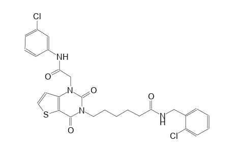 6-(1-[2-(3-chloroanilino)-2-oxoethyl]-2,4-dioxo-1,4-dihydrothieno[3,2-d]pyrimidin-3(2H)-yl)-N-(2-chlorobenzyl)hexanamide