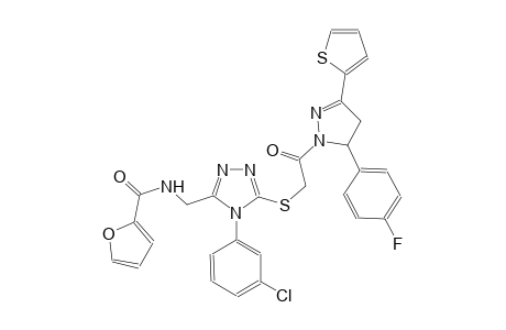 2-furancarboxamide, N-[[4-(3-chlorophenyl)-5-[[2-[5-(4-fluorophenyl)-4,5-dihydro-3-(2-thienyl)-1H-pyrazol-1-yl]-2-oxoethyl]thio]-4H-1,2,4-triazol-3-yl]methyl]-