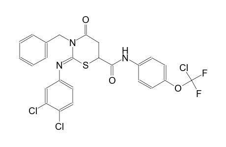 2H-1,3-thiazine-6-carboxamide, N-[4-(chlorodifluoromethoxy)phenyl]-2-[(3,4-dichlorophenyl)imino]tetrahydro-4-oxo-3-(phenylmethyl)-, (2Z)-