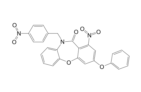 1-Nitro-10-(4-nitrobenzyl)-3-phenoxydibenzo[b,f][1,4]oxazepin-11(10H)-one