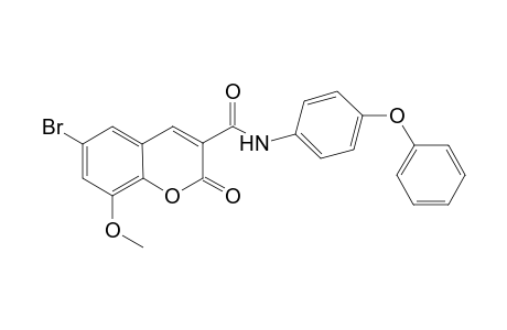 6-Bromanyl-8-methoxy-2-oxidanylidene-N-(4-phenoxyphenyl)chromene-3-carboxamide