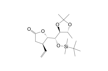 (4R,5S)-5-[(R)-[tert-butyl(dimethyl)silyl]oxy-[(4S,5R)-2,2,5-trimethyl-1,3-dioxolan-4-yl]methyl]-4-ethenyl-2-oxolanone