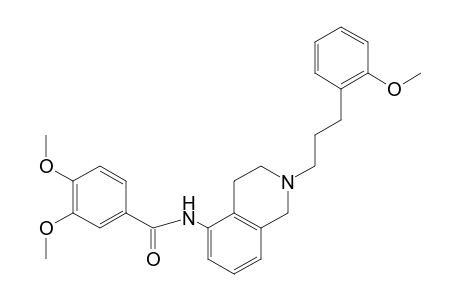 N-{2-[3-(o-METHOXYPHENYL)PROPYL]-1,2,3,4-TETRAHYDRO-5-ISOQUINOLYL}VERATRAMIDE