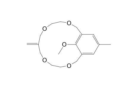 3,6,10,13-Tetraoxabicyclo[13.3.1]nonadeca-1(19),15,17-triene, 19-methoxy-17-methyl-8-methylene-