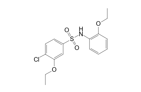 4-Chloro-3-ethoxy-N-(2-ethoxyphenyl)benzene-1-sulfonamide