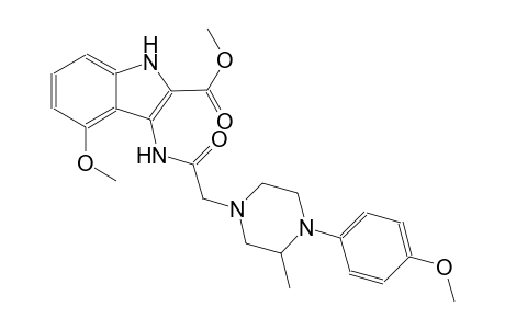 methyl 4-methoxy-3-({[4-(4-methoxyphenyl)-3-methyl-1-piperazinyl]acetyl}amino)-1H-indole-2-carboxylate