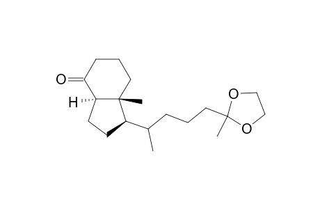 4H-Inden-4-one, octahydro-7a-methyl-1-[1-methyl-4-(2-methyl-1,3-dioxolan-2-yl)butyl]-, [1R-[1.alpha.(R*),3a.beta.,7a.alpha.]]-
