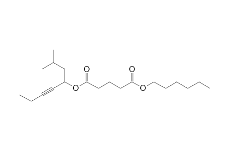 Glutaric acid, hexyl 2-methyloct-5-yn-4-yl ester