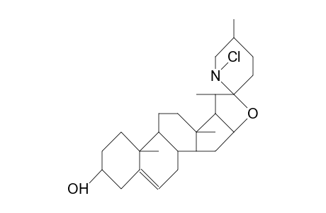 N-Chlorosolasodine(25R)-N-chloro-22.alpha.-N-spirosol-5-en-3.beta.-ol