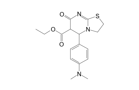 4'-dimethylamino-7-oxo-2,3,5,6-tetrahydro-7H-thiazolo[3,2-a]pyrimidine-6-ethylcarboxylate