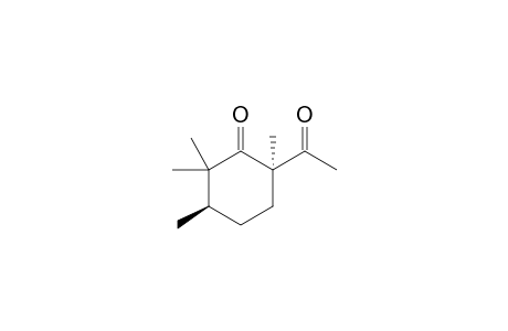 cis-6-Acetyl-2,2,3,6-tetramethylcyclohexaneone