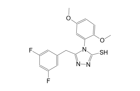 4H-1,2,4-triazole-3-thiol, 5-[(3,5-difluorophenyl)methyl]-4-(2,5-dimethoxyphenyl)-