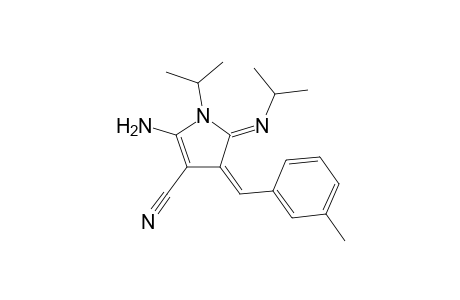 (Z)-2-Amino-1-isopropyl-5-(isopropylimino)-4-((Z)-3-methylbenzylidene)-4,5-dihydro-1H-pyrrole-3-carbonitrile