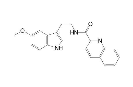 N-[2-(5-methoxy-1H-indol-3-yl)ethyl]-2-quinolinecarboxamide