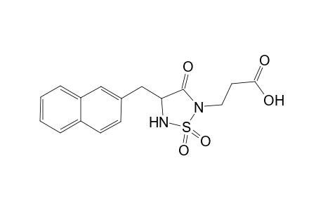 3-{4'-[(Naphthalen-2''-yl)methyl]1',1',3'-trioxo-1-.9lambda( 6).,2,5-thiadiazolan-2'-yl]-propanoic acid