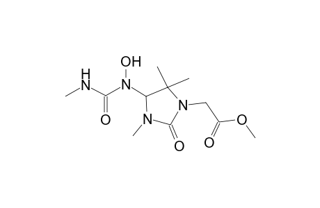 methyl (4-{hydroxy[(methylamino)carbonyl]amino}-3,5,5-trimethyl-2-oxo-1-imidazolidinyl)acetate