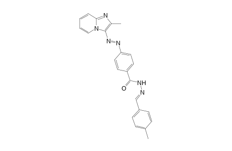 4-[(2"-Methylimidazo[1,2-a]pyridine-3"-yl)azo]benzoic acid-(4'-methylphenyl)-meth-(E)-ylidene-hydrazide