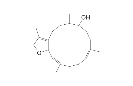 Cyclotetradeca[b]furan-7-ol, 2,4,5,6,7,8,9,12,13,15a-decahydro-3,6,10,14-tetramethyl-