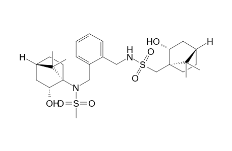 (1S,2R,4S,1'S,2'R,4'S)-N-{2-(2'-Hydroxy-7',7'-dimethylbicyclo[2.2.1]hept-1'-ylmethylsulfonamidomethyl)benzyl}-2-hydroxy-7,7-dimethylbicyclo[2.2.1]hept-1-ylmethanesulfonamide