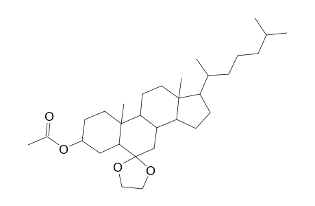 Cholestan-6-one, 3-(acetyloxy)-, cyclic 1,2-ethanediyl acetal, (3.beta.,5.alpha.)-