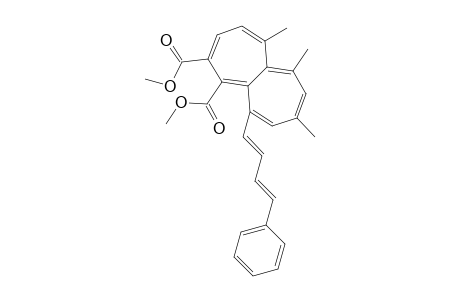 Dimethyl 1,8,10-trimethyl-6-[4'-phenylbuta-1',3'-dienyl]heptalene-1,2-dicarboxylate