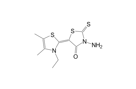 (5Z)-3-amino-5-(3-ethyl-4,5-dimethyl-1,3-thiazol-2(3H)-ylidene)-2-thioxo-1,3-thiazolidin-4-one