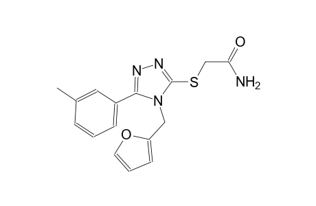 2-{[4-(2-furylmethyl)-5-(3-methylphenyl)-4H-1,2,4-triazol-3-yl]sulfanyl}acetamide
