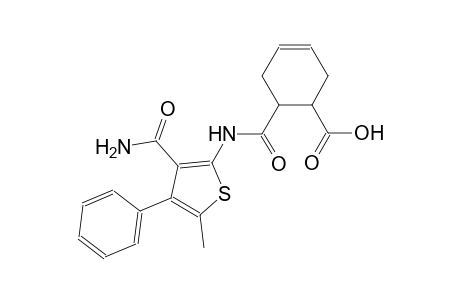 6-({[3-(aminocarbonyl)-5-methyl-4-phenyl-2-thienyl]amino}carbonyl)-3-cyclohexene-1-carboxylic acid