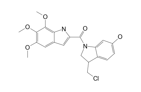 (3R/S)-3-CHLOROMETHYL-6-HYDROXY-1-(5',6',7'-TRIMETHOXY-INDOL-2'-YL-CARBONYL)-2,3-DIHYDRO-1H-INDOLE