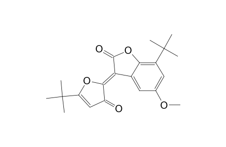 2(3H)-Benzofuranone, 7-(1,1-dimethylethyl)-3-[5-(1,1-dimethylethyl)-3-oxo-2(3H)-furanylide ne]-5-methoxy-, (Z)-