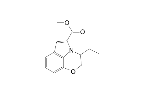 Pyrrolo[1,2,3-de]-1,4-benzoxazine-5-carboxylic acid, 3-ethyl-2,3-dihydro-, methyl ester, (.+-.)-
