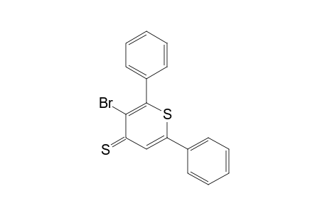 4H-thiopyran-4-thione, 3-bromo-2,6-diphenyl-