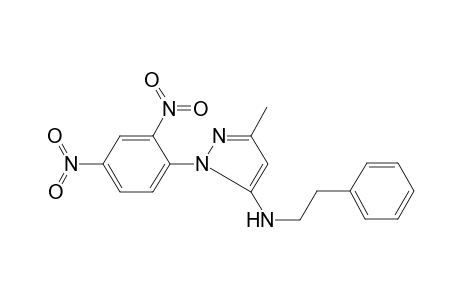 1-(2,4-Dinitrophenyl)-3-methyl-N-(2-phenylethyl)-1H-pyrazol-5-amine