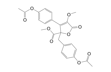 Methyl 3-(4-hydroxyphenyl)-2-[(4-hydroxyphenyl)methyl]-4-methoxy-5-oxofuran-2-carboxylate, 2ac derivative