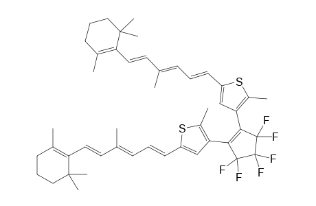 3-[3,3,4,4,5,5-hexafluoro-2-[2-methyl-5-[(1E,3E,5E)-4-methyl-6-(2,6,6-trimethyl-1-cyclohexenyl)hexa-1,3,5-trienyl]-3-thiophenyl]-1-cyclopentenyl]-2-methyl-5-[(1E,3E,5E)-4-methyl-6-(2,6,6-trimethyl-1-cyclohexenyl)hexa-1,3,5-trienyl]thiophene