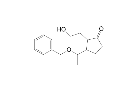 2-(2-Hydroxyethyl)-3-(1-benzyloxyethyl)cyclopentanone