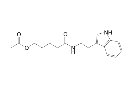 3-[2'-N-(5''-Acetoxy-1"-oxopentyl)aminoethyl]-indole