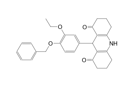 9-[4-(benzyloxy)-3-ethoxyphenyl]-3,4,6,7,9,10-hexahydro-1,8(2H,5H)-acridinedione