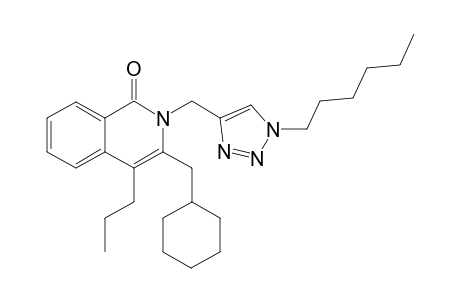 3-(Cyclohexylmethyl)-2-[(1-n-hexyl-1H-1,2,3-triazol-4-yl)methyl]-4-n-propylisoquinolin-1(2H)-one