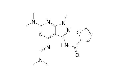 N-[6-(dimethylamino)-4-[(E)-dimethylaminomethyleneamino]-1-methyl-pyrazolo[3,4-d]pyrimidin-3-yl]-2-furamide