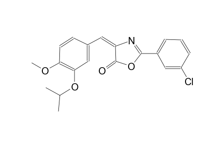 (4E)-2-(3-chlorophenyl)-4-(3-isopropoxy-4-methoxybenzylidene)-1,3-oxazol-5(4H)-one