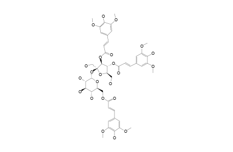 BETA-D-(3,4-DISINAPOYL)-FRUCTOFURANOSYL-ALPHA-D-(6-SINAPOYL)-GLUCOPYRANOSIDE